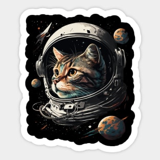 space cat Sticker